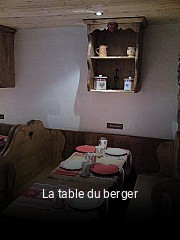 La table du berger ouvert