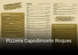 Pizzeria Capodimonte Roques ouvert