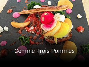 Comme Trois Pommes ouvert