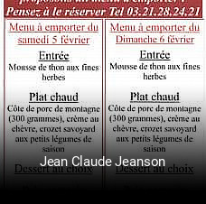 Jean Claude Jeanson plan d'ouverture