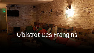 O'bistrot Des Frangins heures d'ouverture