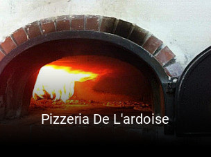 Pizzeria De L'ardoise heures d'ouverture