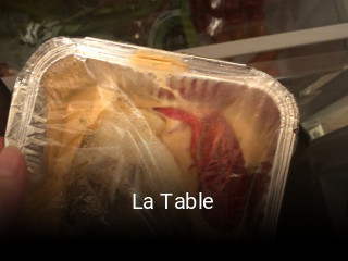 La Table heures d'ouverture