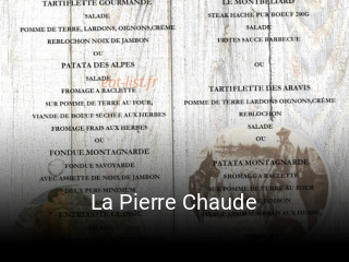 La Pierre Chaude plan d'ouverture