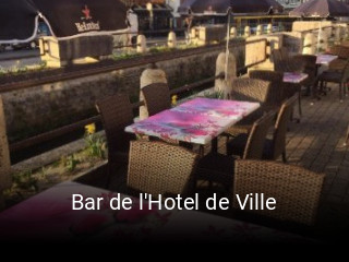 Bar de l'Hotel de Ville ouvert