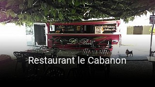 Restaurant le Cabanon heures d'ouverture