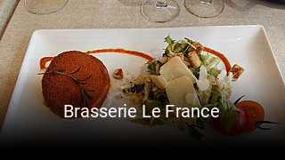 Brasserie Le France plan d'ouverture