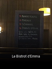 Le Bistrot d'Emma ouvert