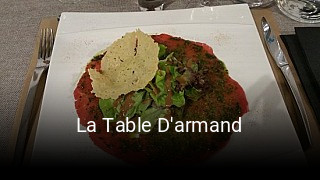 La Table D'armand ouvert