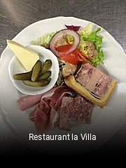 Restaurant la Villa heures d'ouverture