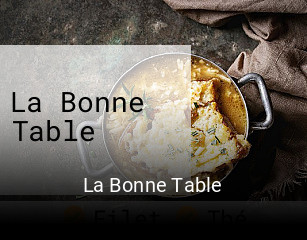 La Bonne Table ouvert