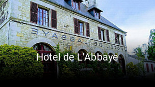 Hotel de L'Abbaye heures d'affaires