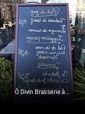 Ô Divin Brasserie à Vin Tapas ouvert