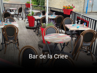 Bar de la Criee plan d'ouverture