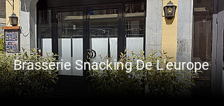 Brasserie Snacking De L'europe heures d'affaires