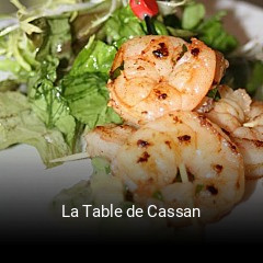 La Table de Cassan ouvert