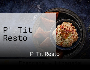 P' Tit Resto ouvert