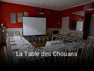 La Table des Chouans ouvert