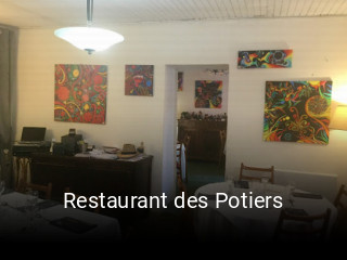 Restaurant des Potiers heures d'ouverture