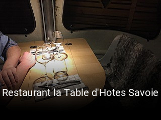 Restaurant la Table d'Hotes Savoie heures d'affaires