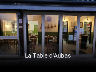 La Table d'Aubas plan d'ouverture