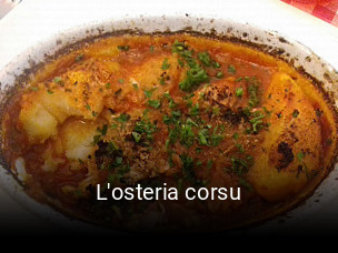 L'osteria corsu ouvert