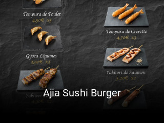 Ajia Sushi Burger plan d'ouverture