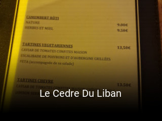 Le Cedre Du Liban ouvert