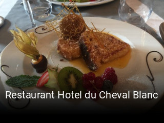 Restaurant Hotel du Cheval Blanc plan d'ouverture