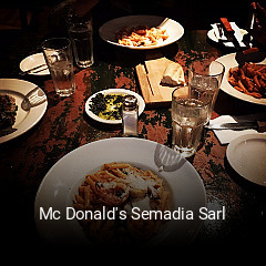 Mc Donald's Semadia Sarl heures d'affaires