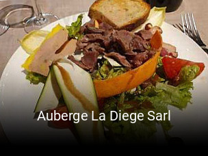 Auberge La Diege Sarl plan d'ouverture