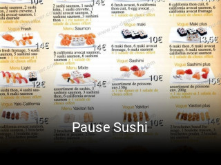 Pause Sushi ouvert