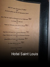 Hotel Saint Louis ouvert