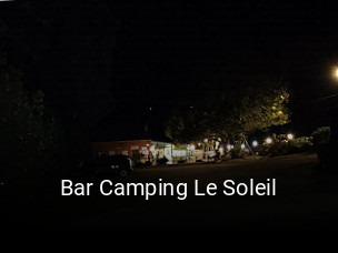 Bar Camping Le Soleil plan d'ouverture