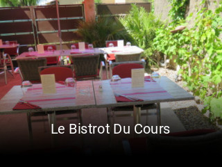 Le Bistrot Du Cours heures d'ouverture