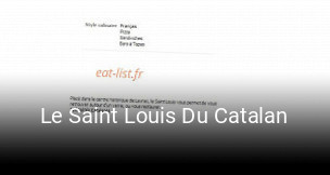 Le Saint Louis Du Catalan heures d'affaires