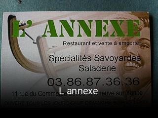 L annexe ouvert