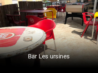 Bar Les ursines plan d'ouverture