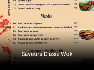 Saveurs D'asie Wok ouvert