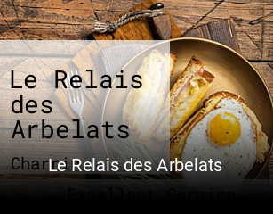 Le Relais des Arbelats plan d'ouverture