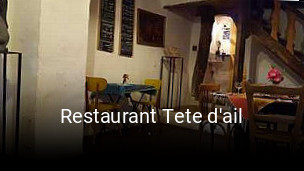 Restaurant Tete d'ail plan d'ouverture