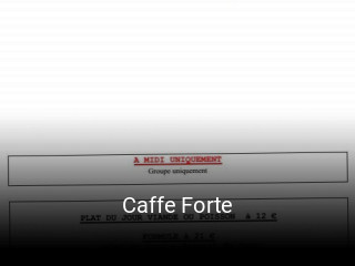 Caffe Forte ouvert