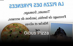 Gibus Pizza plan d'ouverture