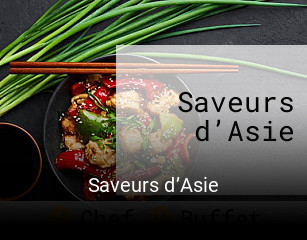 Saveurs d’Asie heures d'ouverture