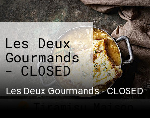 Les Deux Gourmands - CLOSED plan d'ouverture