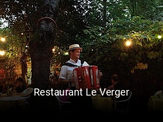 Restaurant Le Verger plan d'ouverture