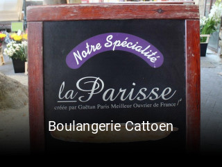 Boulangerie Cattoen heures d'affaires