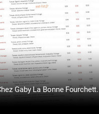 Chez Gaby La Bonne Fourchette a Fronsac heures d'ouverture