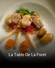 La Table De La Foret ouvert