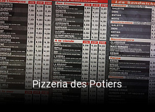 Pizzeria des Potiers heures d'ouverture